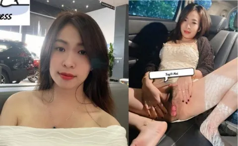 Clip sex Tuyết Mai lồn rộng khoái trên xe