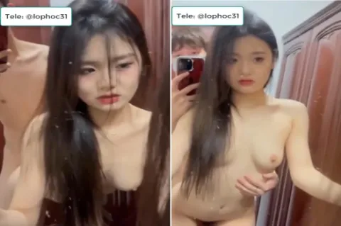 Gái xinh quan hệ trước gương quyến rũ