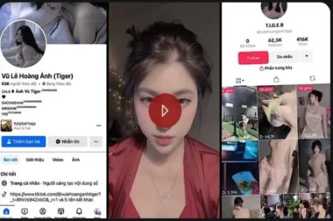 Video sex Vũ Lê Hoàng Ánh tiktoker mới nổi