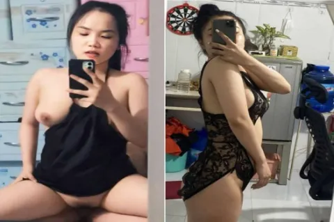 Sang phòng chị hàng xóm ngậm vú